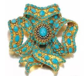 绿松石胸针明星网红,时尚魅力一触即发